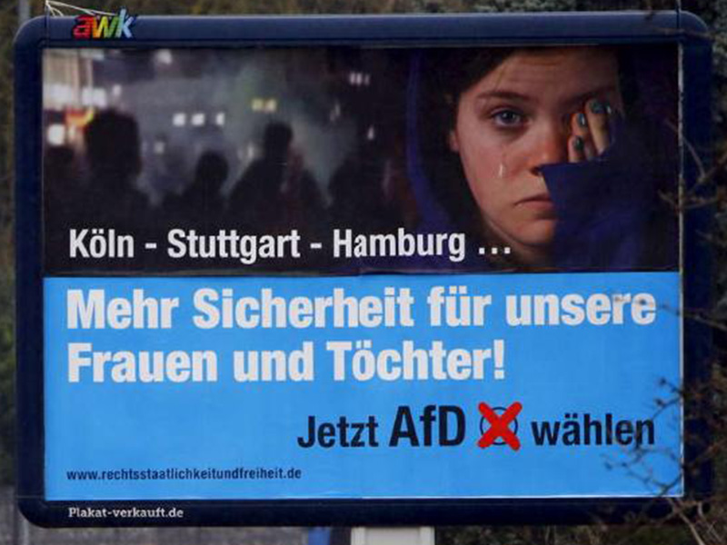 AfD-Unterstützungsplakate in Rheinland-Pfalz