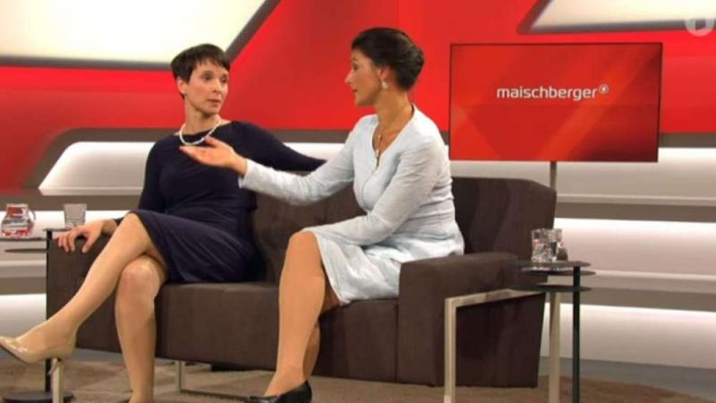 Petry und Wagenknecht bei Maischberger 21.09.16