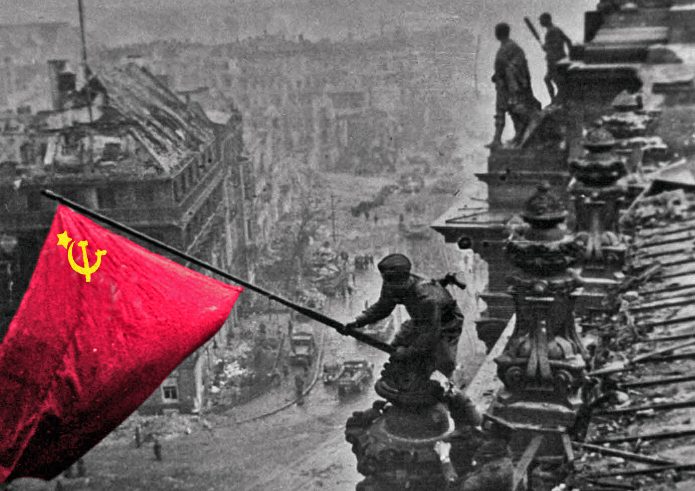 фото флаг над рейхстагом в хорошем