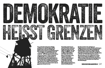 Demokratie heißt Grenzen