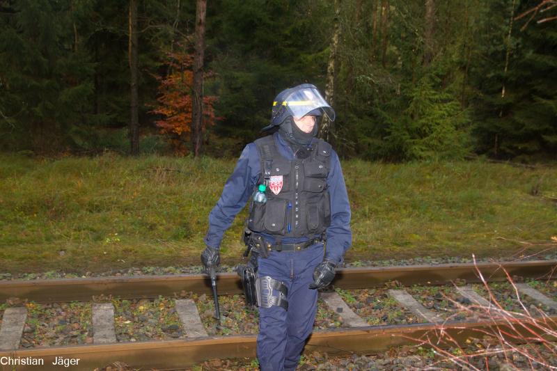 Die CRS beim Einsatz im Wendland