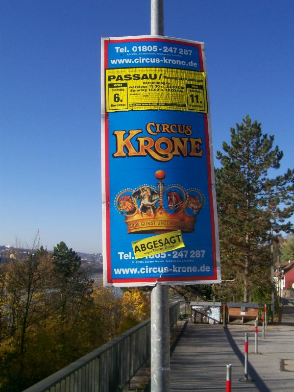 Markiertes Plakat