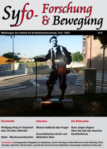 Jahrbuch 2015 "Syfo - Forschung & Bewegung" erschienen