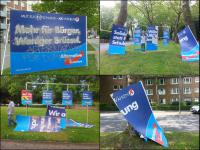 Plakate der AfD in Bochum