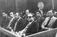 Folterspezialisten der Junta in einem folgenlosen Prozeß vor Gericht 1975