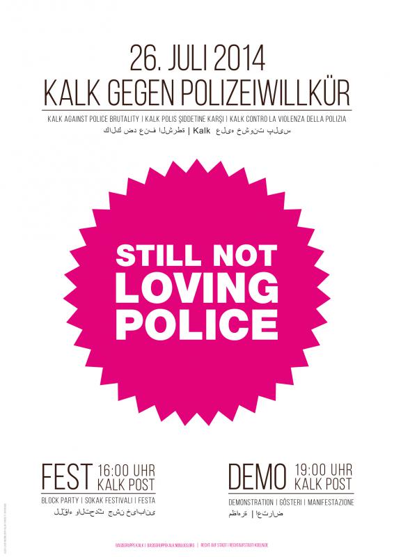 Kalk gegen Polizeiwillkür