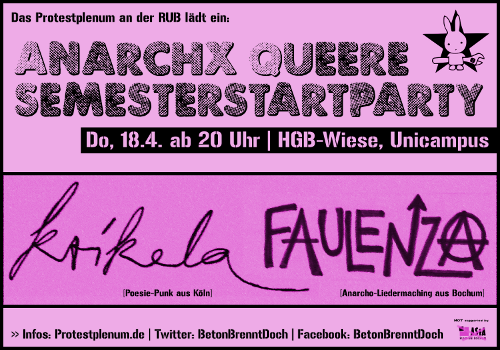 AnarchX queere Semesterstartparty