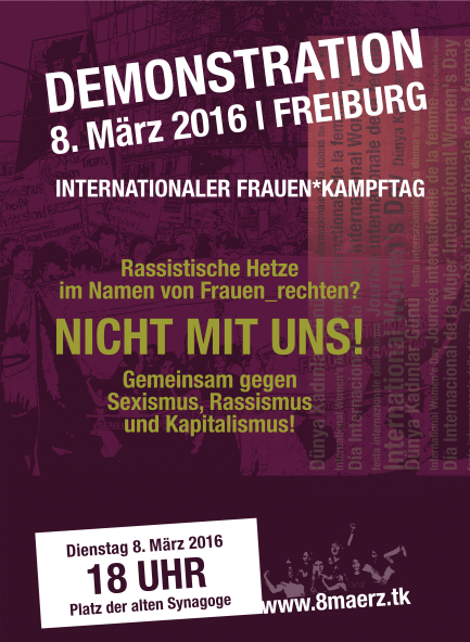 Heraus zum internationalen Frauen*kampftag am 8. März!