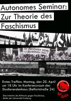 Poster Autonomes Seminar Theorie des Faschismus