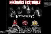 Die extrem rechte Hooliganband Kategorie C kündigte “Nikolaus-Festivals” für den Raum Trier sowie NRW an.Quelle: Screenshot der Homepage von Kategorie C
