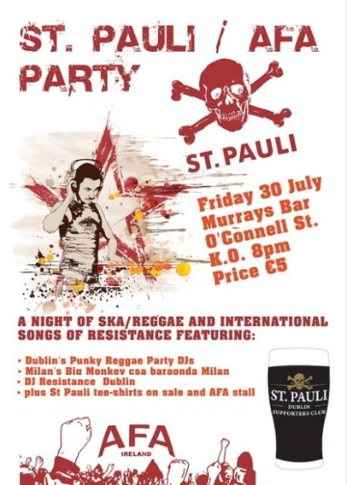 AFA Ireland/St. Pauli Dublin Supporters Club Soliparty