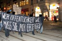 Antimilitaristische Spontandemonstration 2