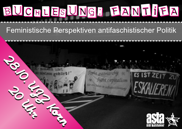 [H] Lesung: Fantifa. Feministische Perspektiven antifaschistischer Politik