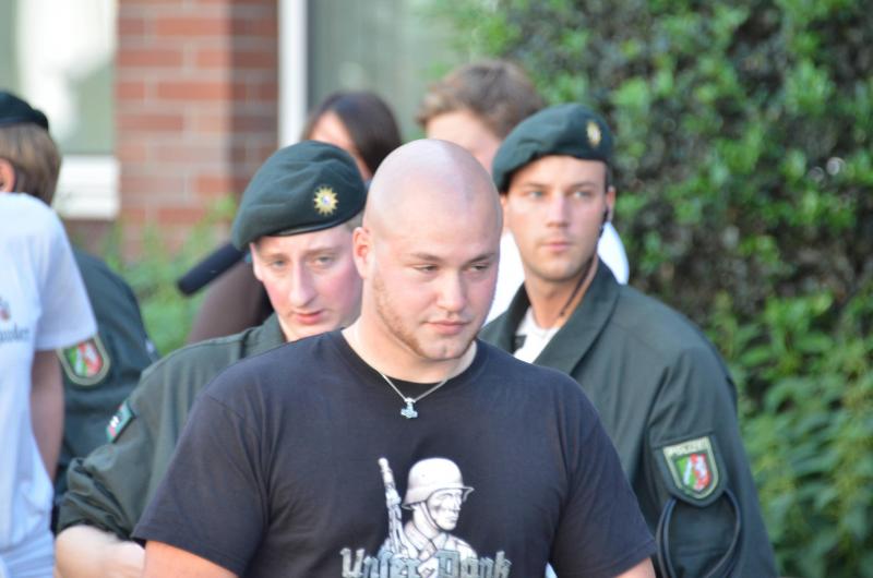 Daniel Ewers am 3.9.2011auf der Nazidemo in Dortmund(Foto: LFA)
