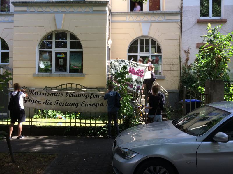 Gießen: Protest gegen Grüne Asylpolitik, Foto 1