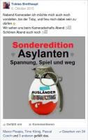 Handgranate: „Sonderedition Asylanten“