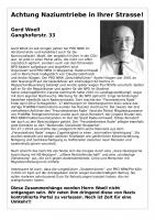 Gerd Wöll - Ganghoferstr. 33 - PRO NRW Wuppertal
