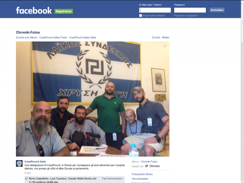 CasaPound Italia - Golden Dawn, August 2015