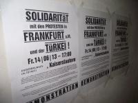 Plakate zur Demonstration "Für internationale Solidarität! Gegen staatliche Repression!" am 14.06.2013 in Kaiserslautern