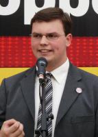 NPD-Kreisvorsitzender Rhein-Neckar Jan Jaeschke (Weinheim)