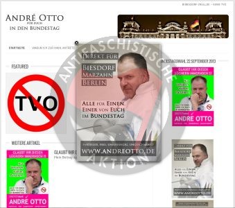 Screen­shot der Seite andreotto.​de