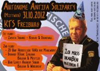 Autonome Antifa Soliparty am 31.10.2012 in der KTS Freiburg