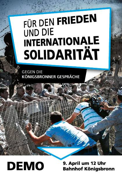 Für den Frieden und die internationale Solidarität