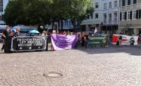 Kundgebung am Uni-Platz