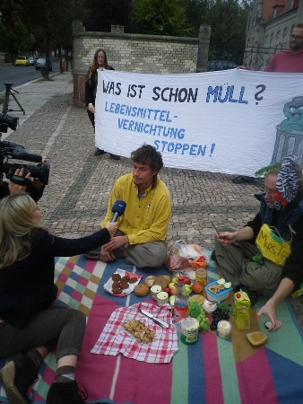 Aktion vor dem Amtsgericht Döbeln