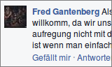 Fred Gan­ten­berg sichert den Limited Booze Boys seine persönliche Unterstützung zu