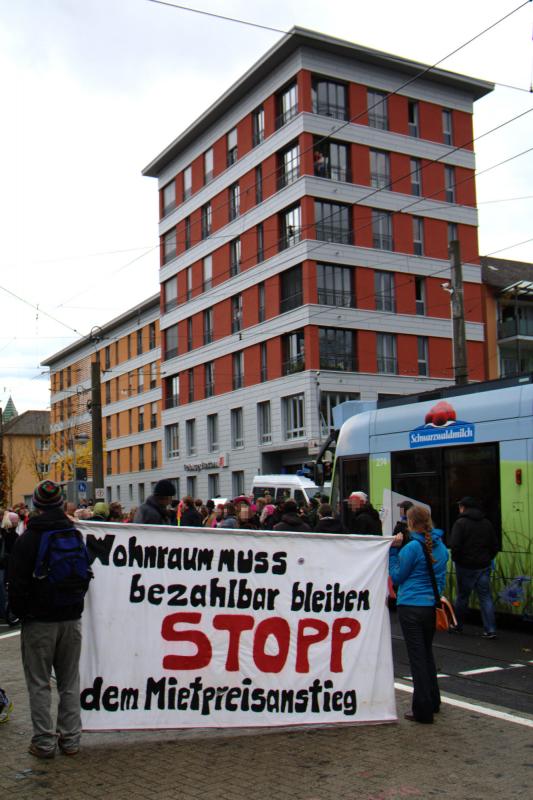 Banner vor Stadtbau