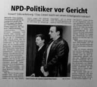 WAZ-Artikel zum Prozeß gegen Claus Cremer(Azzoncao-Archiv)