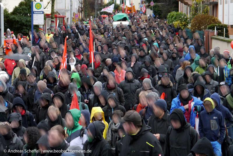 Widerstand gegen NPD Bundesparteitag in Weinheim 8