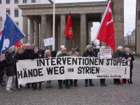 Kundgebung gegen US-Angriff auf Syrien in Berlin 1