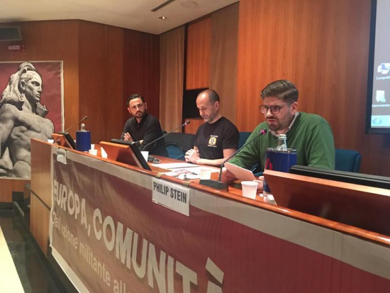 Blocco Studentesco Kongress: Valerio Benedetti und Philip Stein