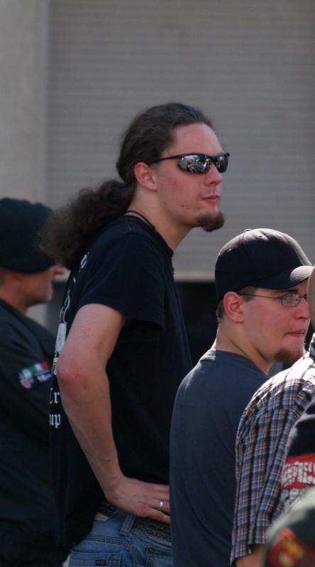 Cristopher Krumtünger auf dem "nationalen Antikriegstag" in Dortmund am 03.09.2011