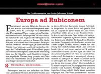 Scharf thematisiert in der Zeitschrift "Reconquista" (1/2016) die "Endlösung der Deutschenfrage"