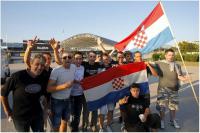 Split, 2013: Flagge in Anleh­nung an Kroa­tien unter dem Ustascha-Regime