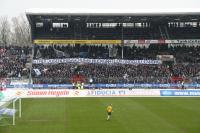 Soliaktion Karlsruher Fans im Wildpark nach Veranstaltungsverbot im Februar
