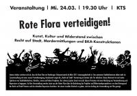 Freiburg, 10-03-24, Plakat: Rote Flora verteidigen! (jpg)