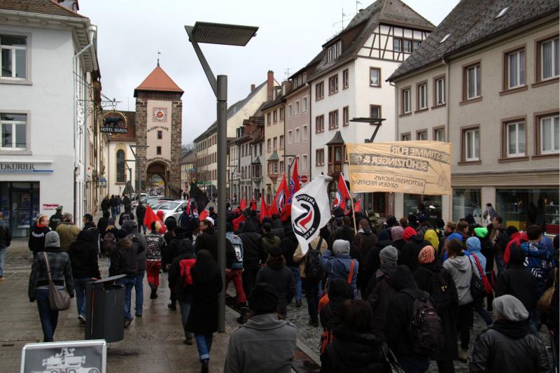 Antifademo in der Villinger Innenstadt