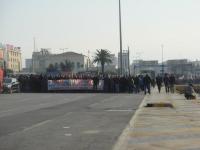 Tausende PAME-Arbeiter auf dem Weg zur Demo.