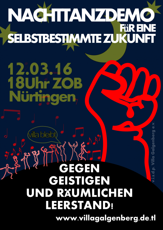 Nachttanzdemo Nürtingen