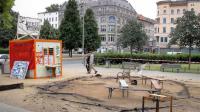 Refugee-Zelt auf dem Oranienplatz in Berlin angezündet
