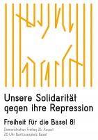 Unsere Solidarität gegen Ihre Repression (Flyer Vorderseite)