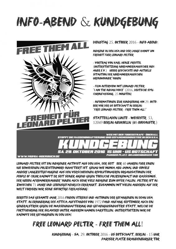 Info-Abend: Indigener Widerstand & Leonard Peltier