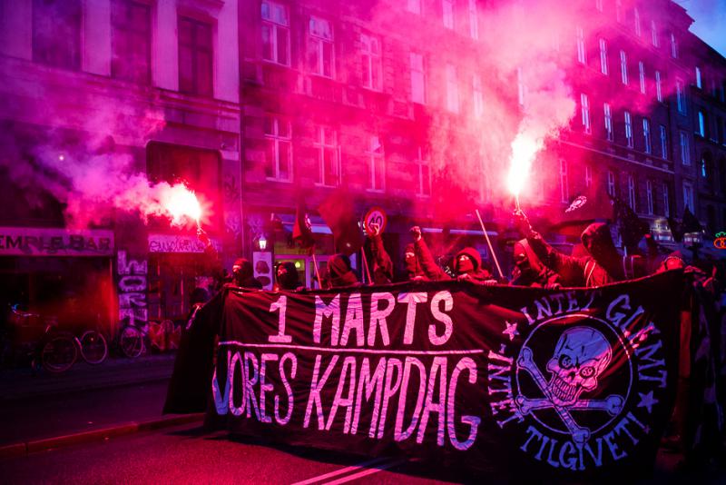 Ungdomshuset-Demo auch 8 Jahre nach der Räumung noch kampfbereit