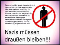 Nazis müssen draußen bleiben!