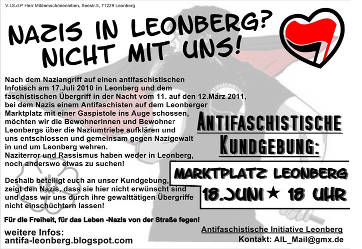 Nazis in Leonberg? Nicht mit uns!