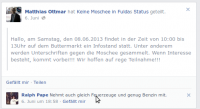 Ottmar teilt die NPD-Seite gegen die Moschee in Fulda